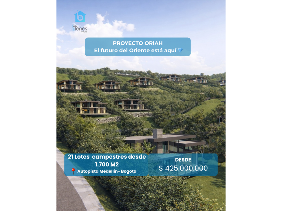 LOTES CAMPESTRES PARA CASAS PRE-VENTA