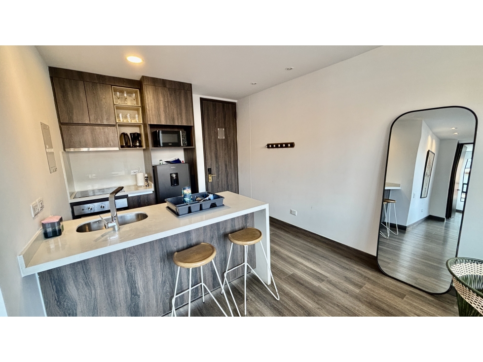 RENTO AMOBLADO apartamento c/balcón en el Chicó, Bogotá — foto 4