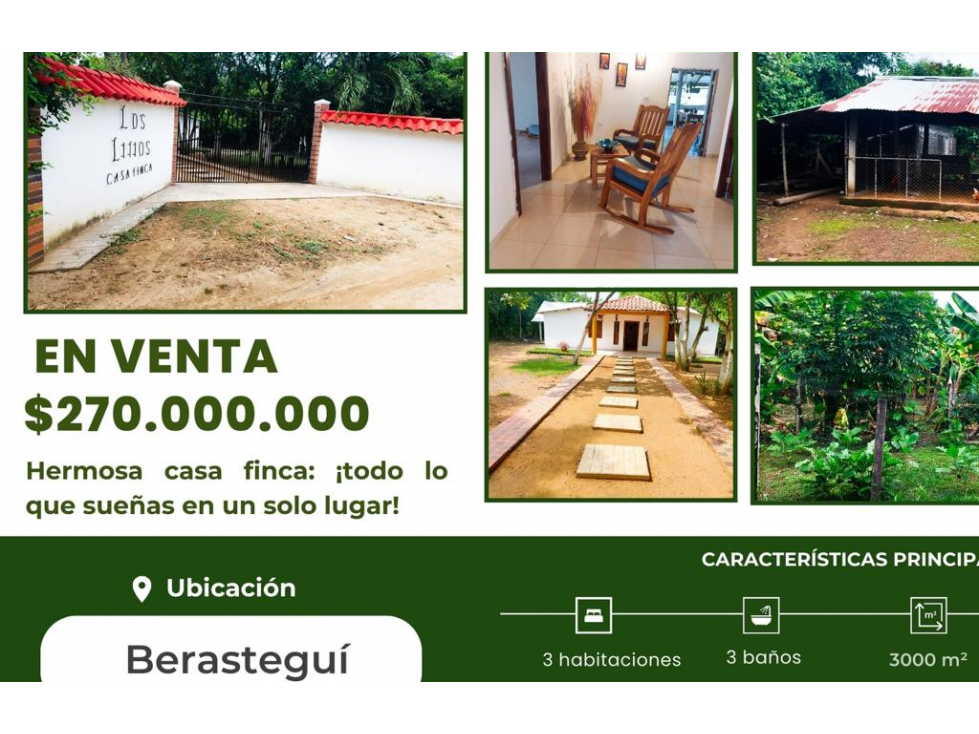 SE VENDE CASA FINCA EN BERASTEGUI - 1