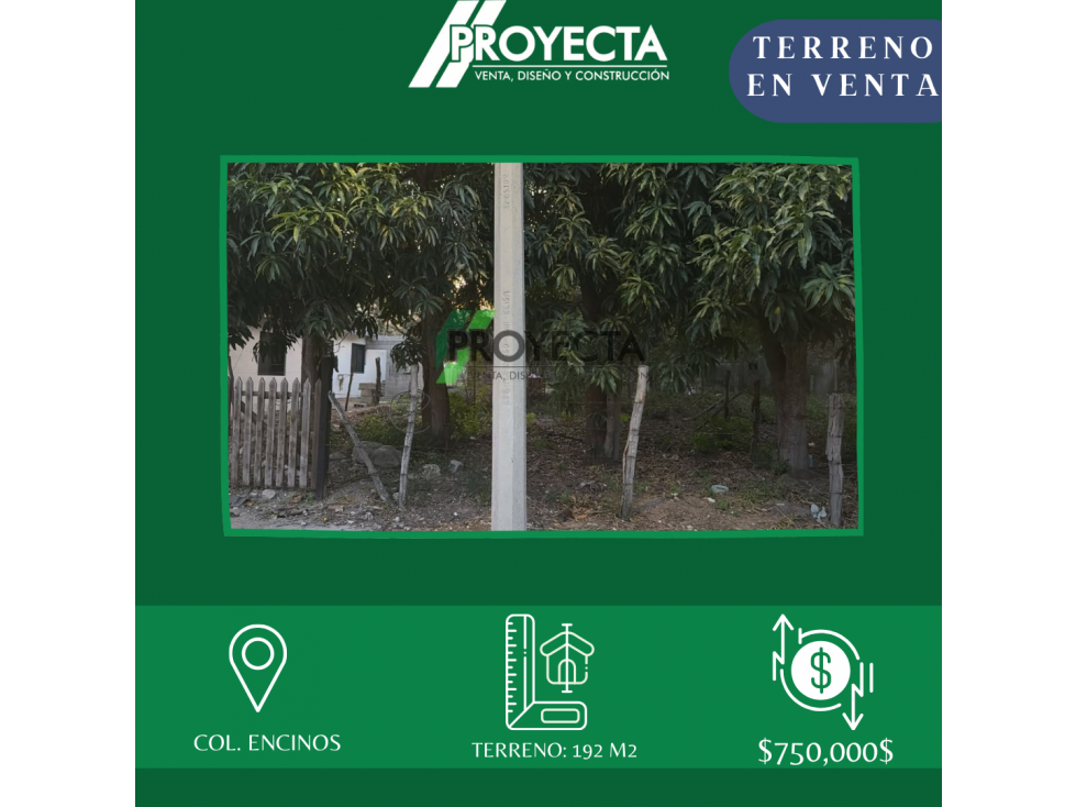 VENTA DE TERRENO COL ENCINOS - 1