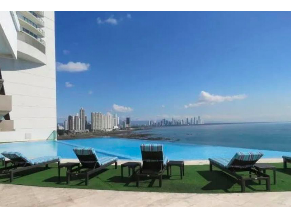 Punta Pacifica, v/mar amoblado a solo $1250