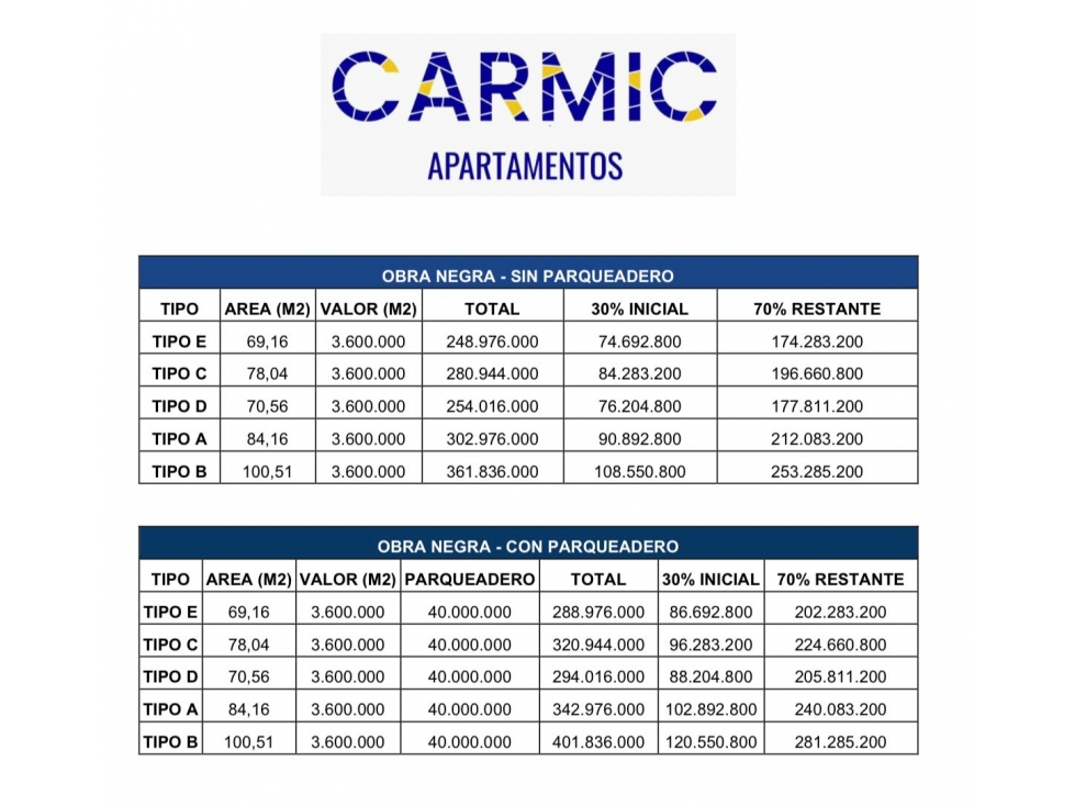 Proyecto Apartamentos CARMIC ubicado en El Carmen de Viboral — foto 4