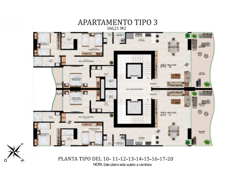 APARTAMENTO EN VENTA SOBRE PLANO COVEÑAS - 5