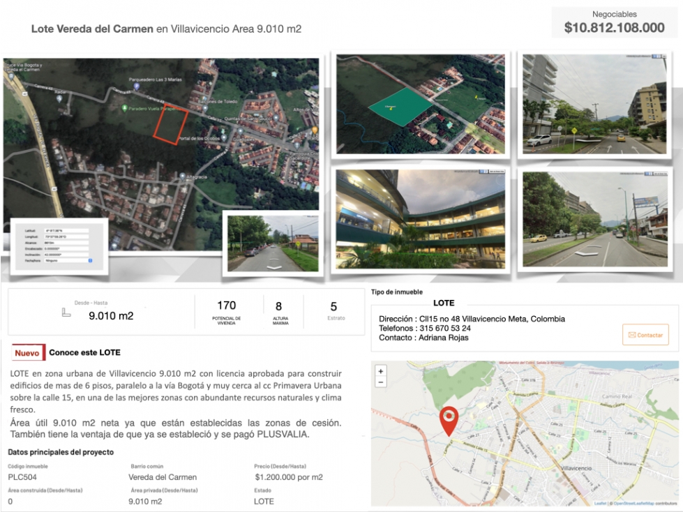 Lote Vereda del Carmen Sansouci Manzana 2 - 4