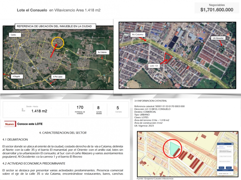 Lote Via Catama uso Comercial o Urbano - 1