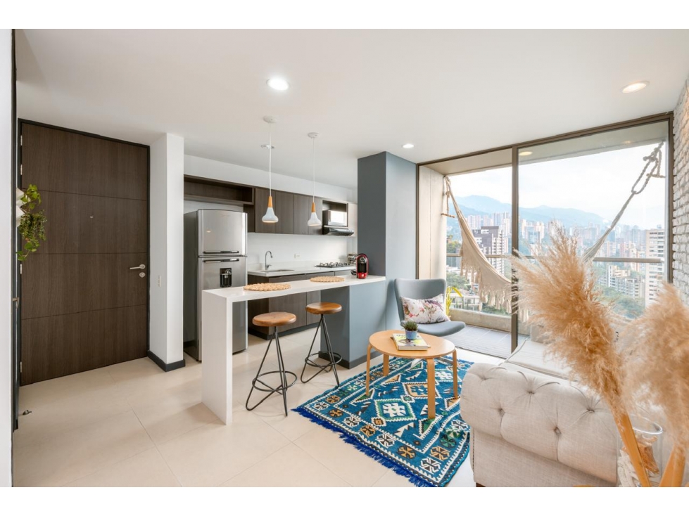 ARRIENDO APARTAMENTO AMOBLADO POBLADO, SECTOR YERBABUENA