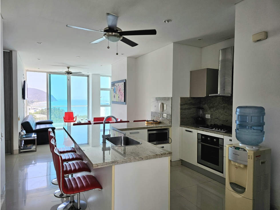 Arriendo Apartamento- Primera Línea de Playa- Rodadero sur — foto 2