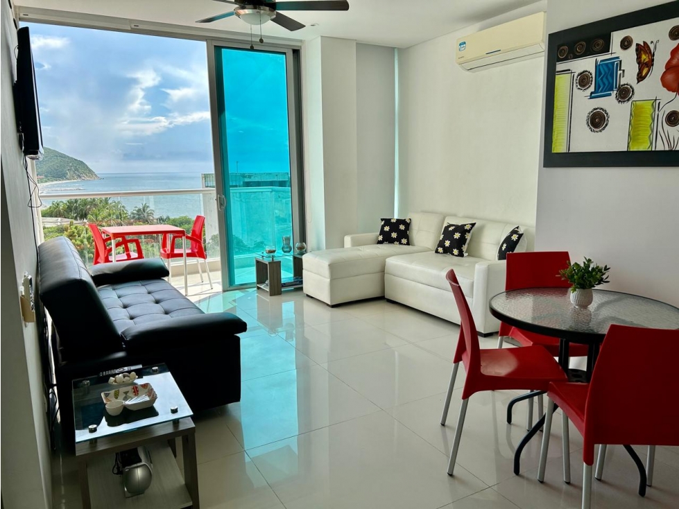 Arriendo Apartamento- Primera Línea de Playa- Rodadero sur — foto 4