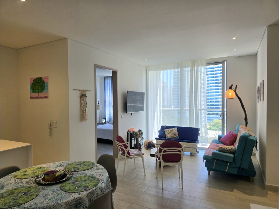 Apartamento en Arriendo Amoblado 2 Alcobas - Salguero Beach