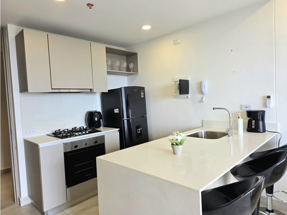 Apartamento en Arriendo Amoblado 1 Alcoba - Terraz- Pozos Colorados — foto 3