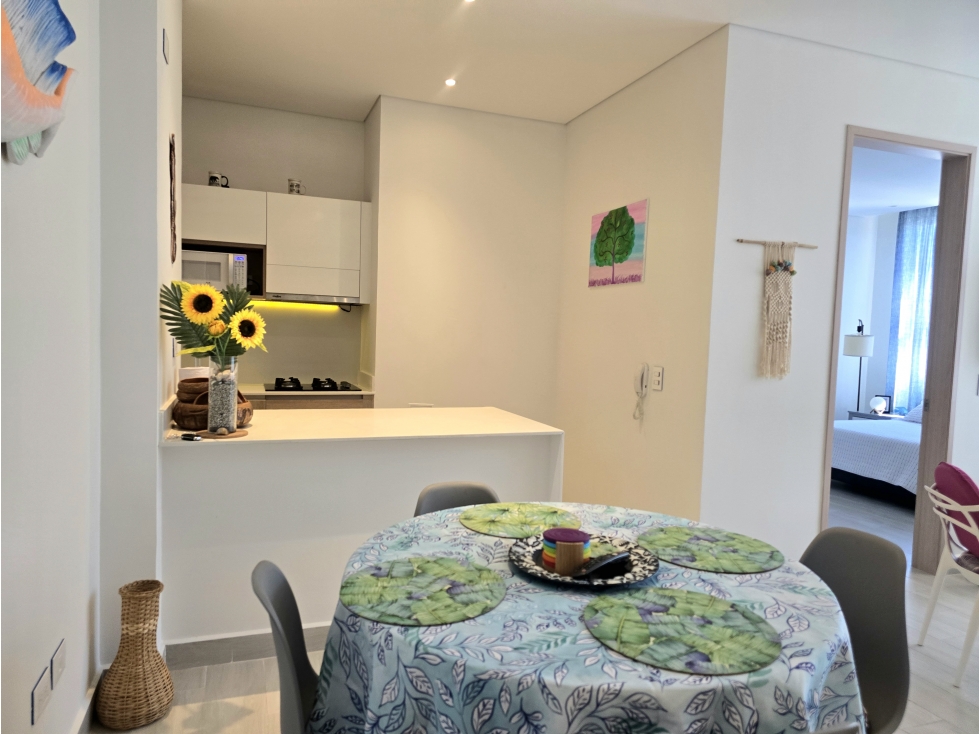 Apartamento en Arriendo Amoblado 2 Alcobas - Salguero Beach — foto 2