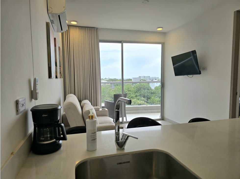 Apartamento en Arriendo Amoblado 1 Alcoba - Terraz- Pozos Colorados — foto 4