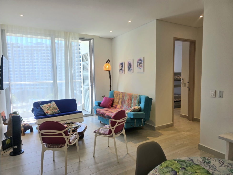 Apartamento en Arriendo Amoblado 2 Alcobas - Salguero Beach — foto 3