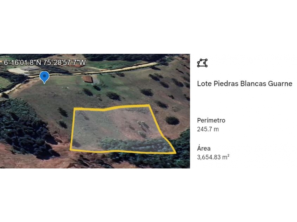 Vendo Lote en Piedras Blancas, Guarne