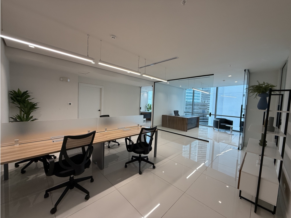 Alquiler oficina amoblada en Financial Park en Costa del Este