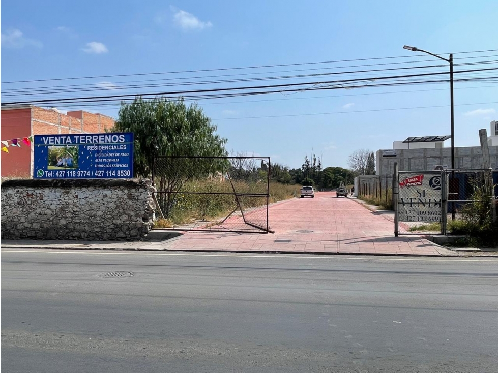 TERRENO EN VENTA EN SAN JUAN DEL RIO, QUERETARO