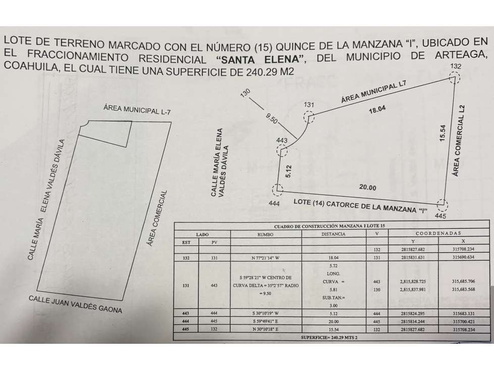 Se VENDE Terreno en Fracc. Santa Elena 1er Sec. Arteaga RTV685707 — foto 4