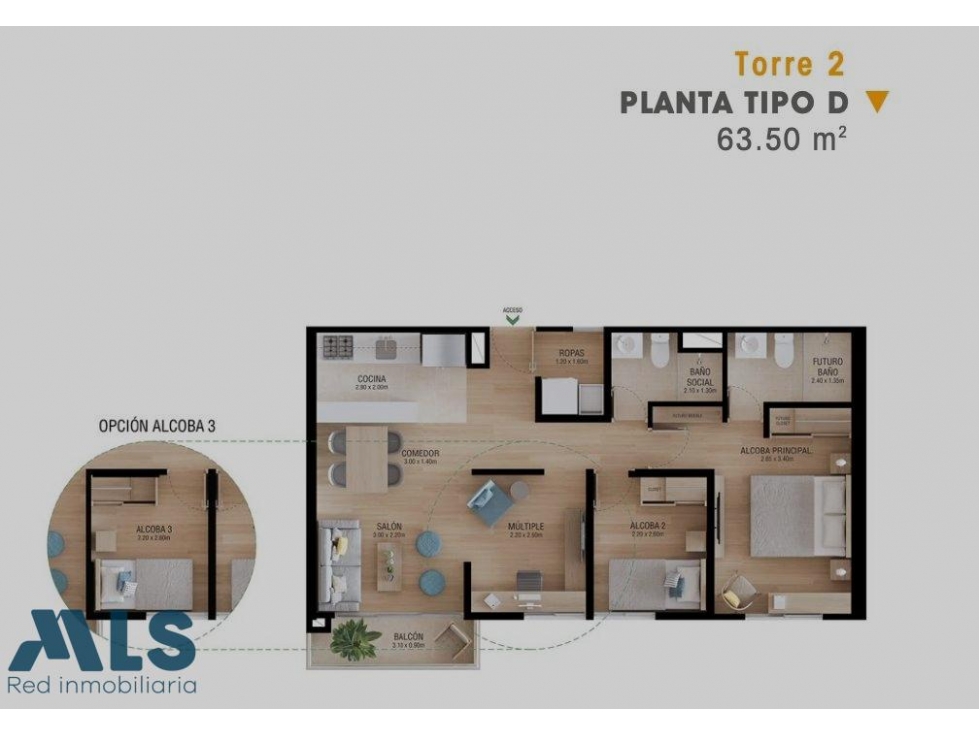 SABANETA l Venta de apartamento en ciudadela Toscana — foto 3