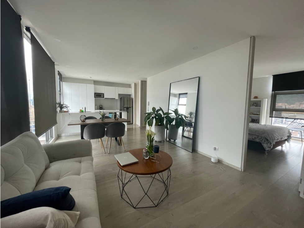 Moderno apartamento con vista para venta en Chicó