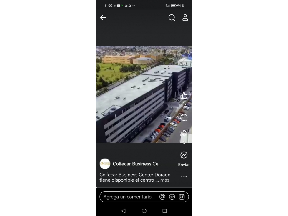 COLFECAR BUSSINES CENTER-OFICINA EN VENTA-BOGOTÁ-(JJ)