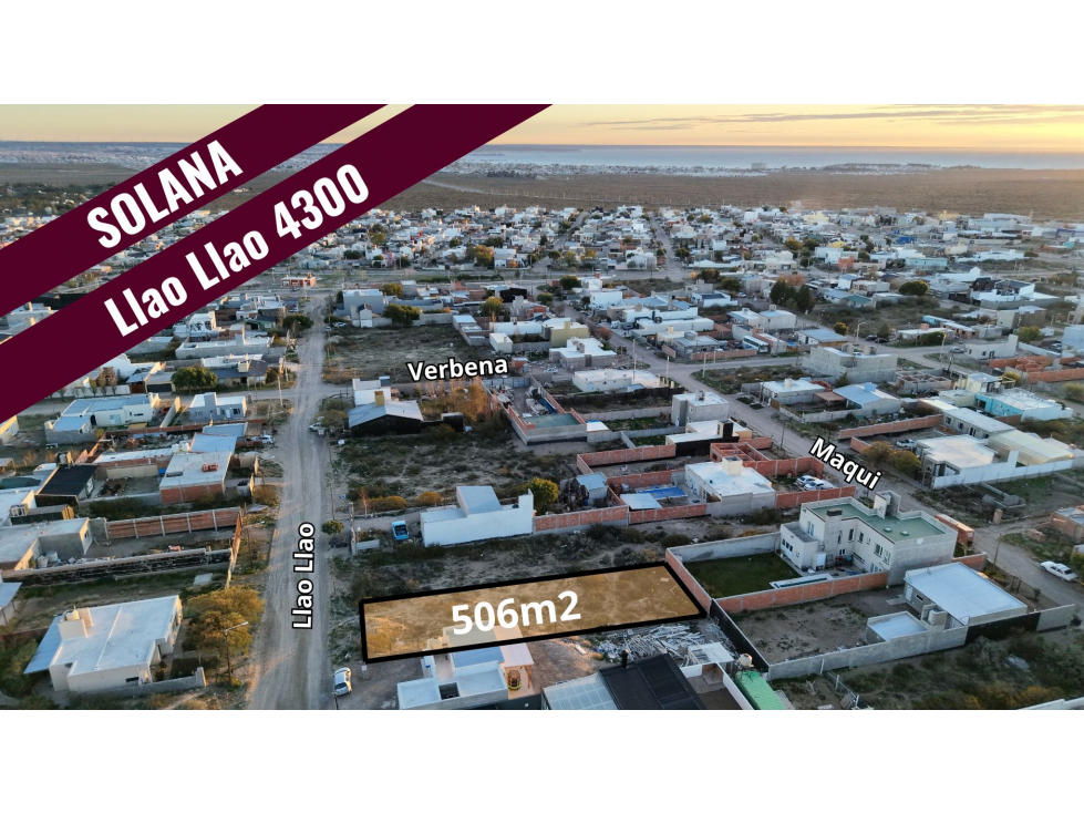 LOTE EN SOLANA - Llao Llao e/ Verbena y Cortaderas - 1