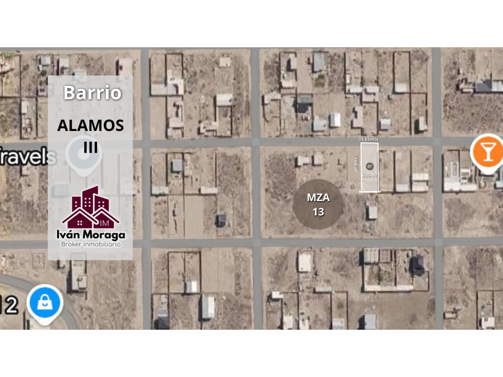 LOTE EN ALAMOS III - 626 M2 - 15.65 X 40 MTS - PUERTO MADRYN - 4