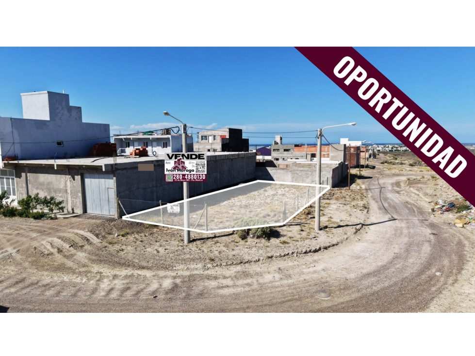 LOTE EN ESQUINA - DORREGO II CANCELADO - 328.11 m2 -PUERTO MADRYN - 2