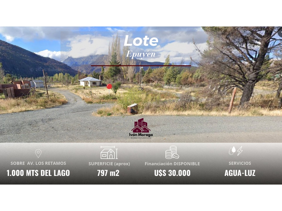 LOTE EN EPUYÉN SUP 797 M2 - AV. LOS RETAMOS - CHUBUT - 1