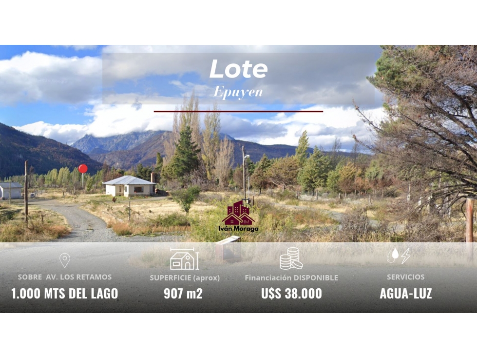 LOTE EN EPUYÉN SUP 907 M2 - AV. LOS RETAMOS - CHUBUT - 1