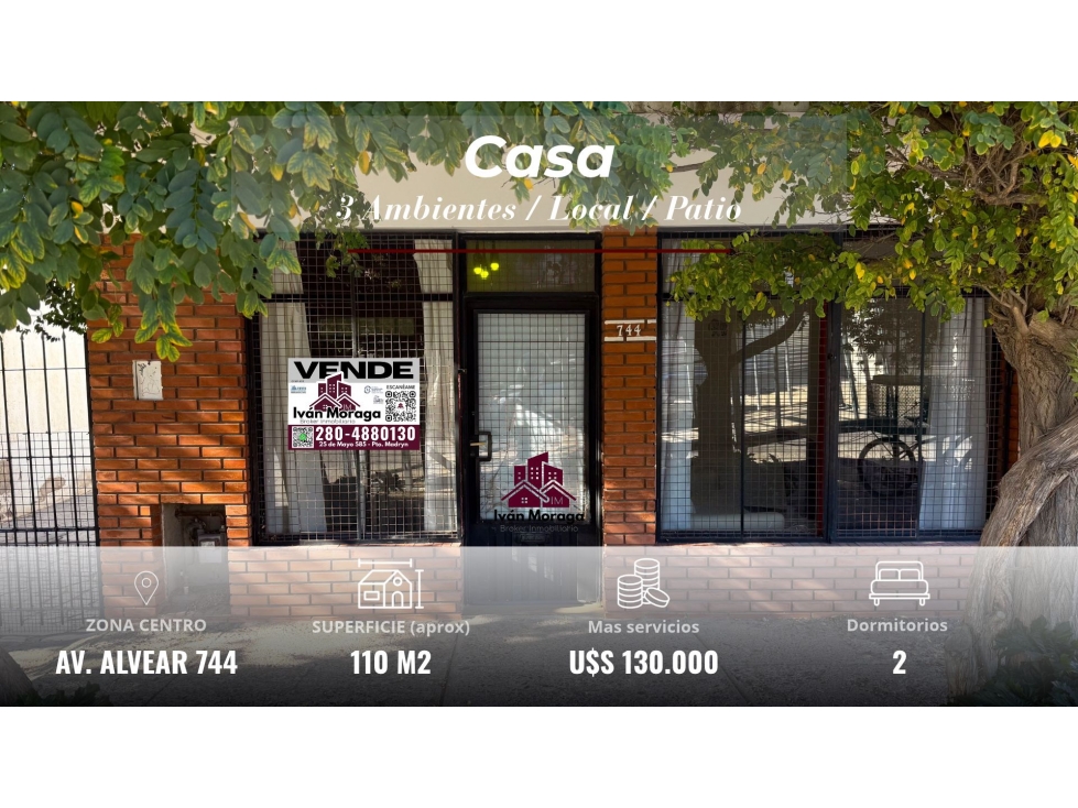CASA + MONOAMBIENTE *IDEAL INVERSIÓN* ALVEAR 744- PTO MADRYN - 1