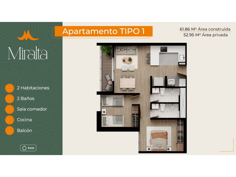 Venta apartamento en cesión de derechos proyecto Miralta en Bogotá — foto 3