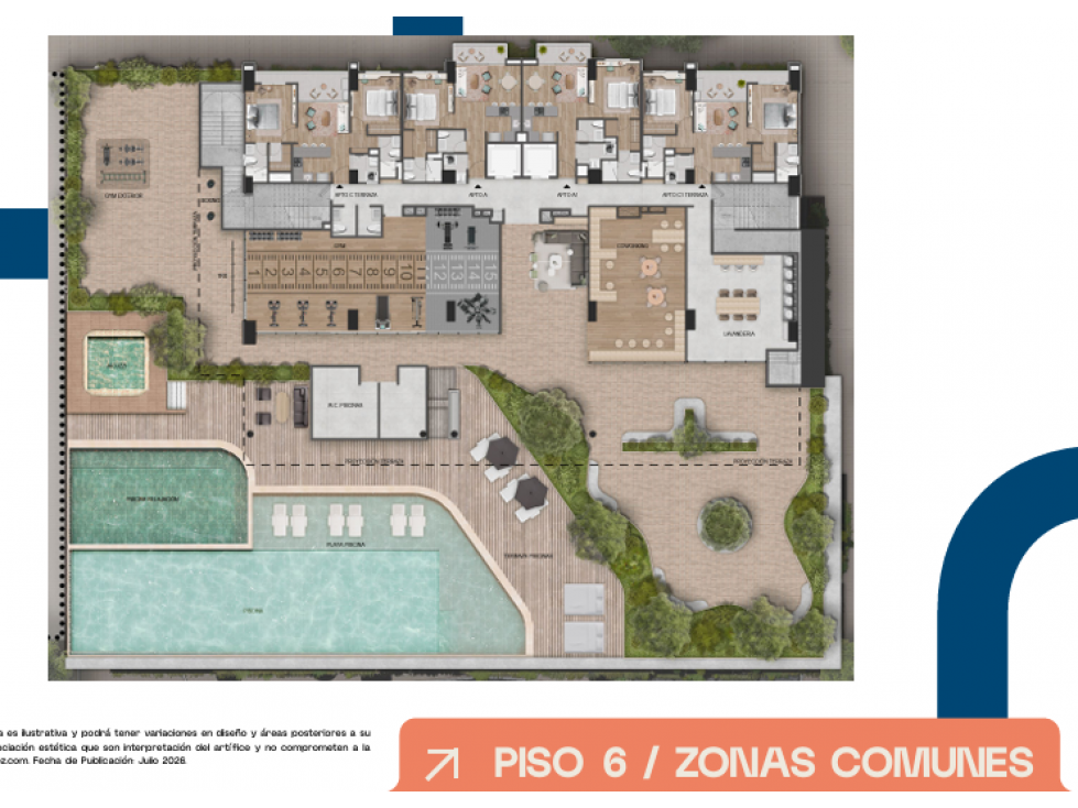 Apartaestudio en cesión de derechos River Park en Ciudad del Río — foto 4