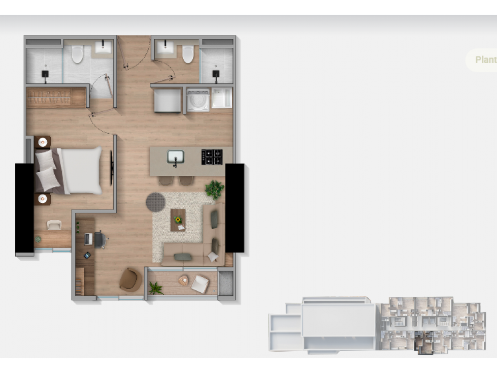 Apartaestudio en cesión de derechos proyecto Colina Living Bogotá — foto 2
