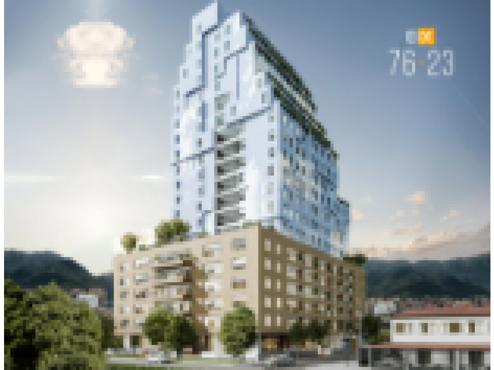 Apartaestudio en cesión de derechos proyecto EIX 76 - 23 en Bogotá — foto 2