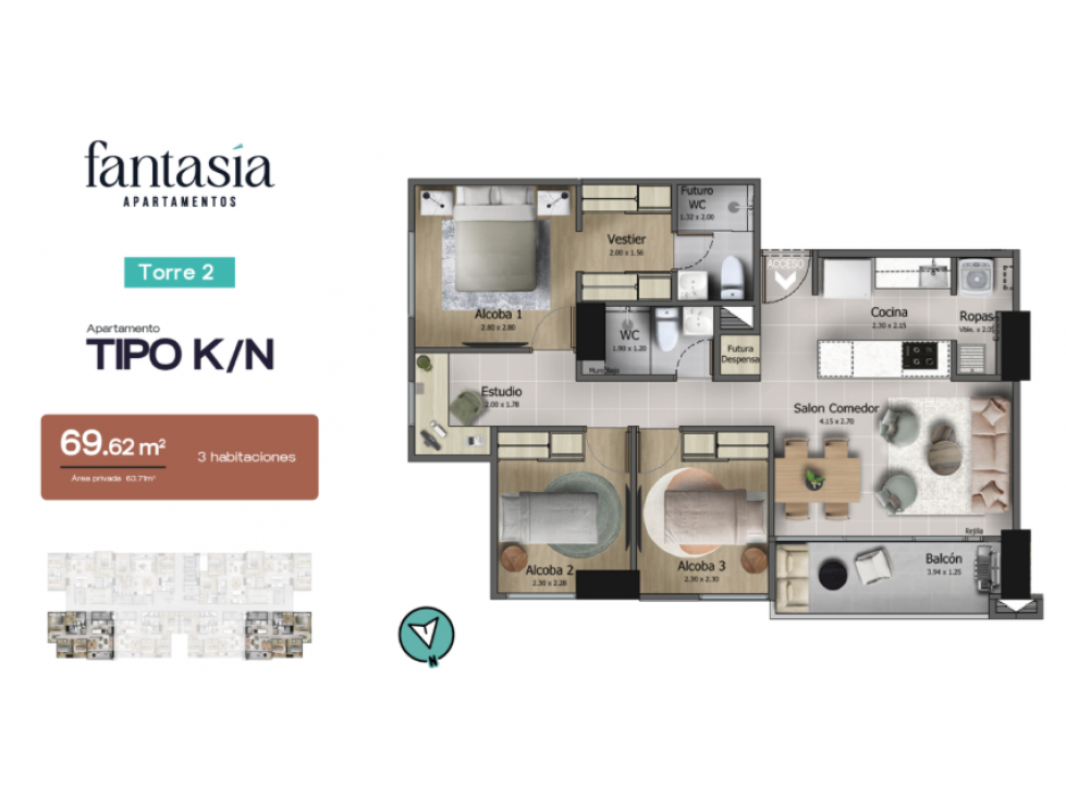 Venta apartamento en cesión de derechos Fantasía en La Estrella — foto 2