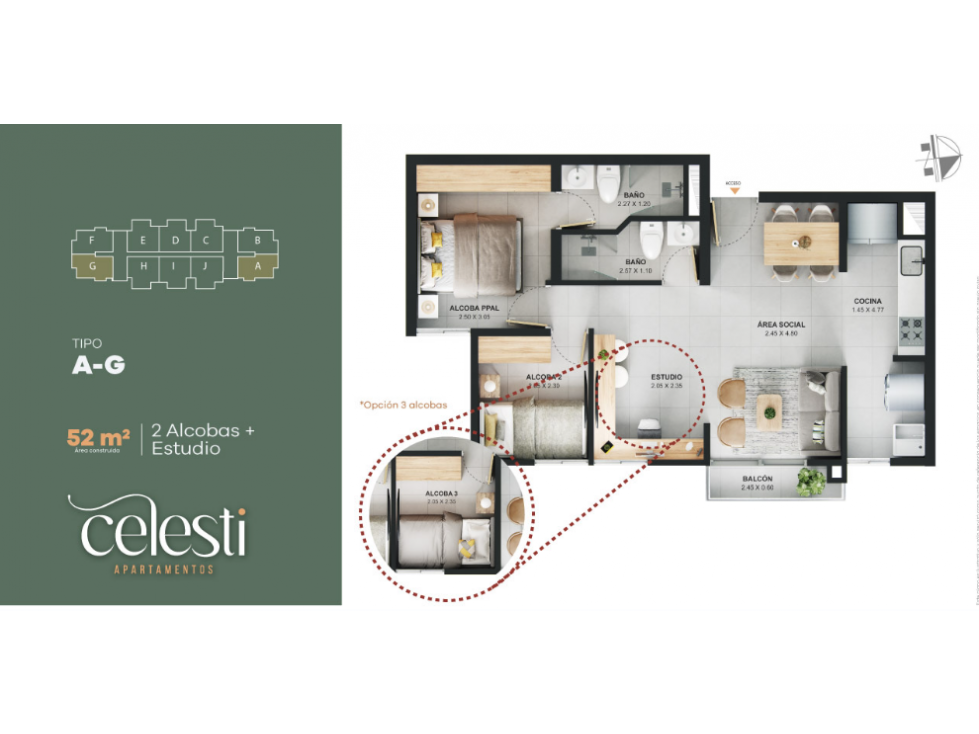 Venta apartamento en cesión de derechos Celesti La Estrella — foto 6