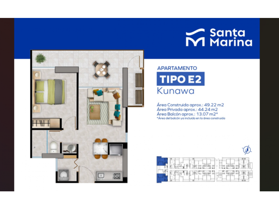 Venta apartamento cesión de derechos Proyecto Santa Marina Santa Marta — foto 2