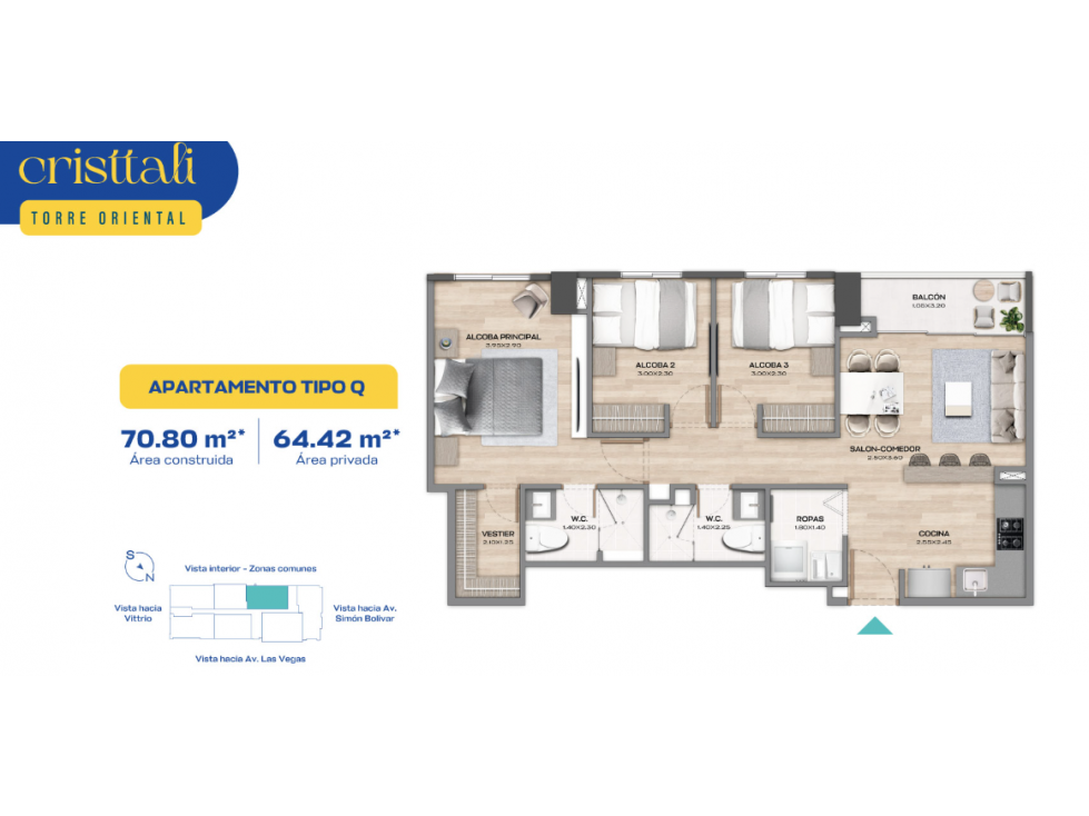 Apartamento en cesión de derechos Cristtali Ciudad Peldar Envigado — foto 5