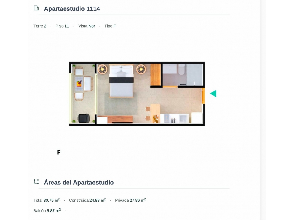 Venta apartaestudio cesión de derechos Santa Marina Santa Marta — foto 3