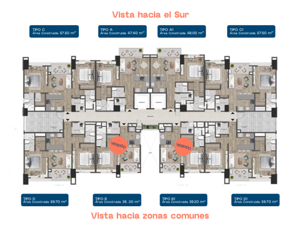 Apartaestudio en cesión de derechos River Park en Ciudad del Río — foto 3