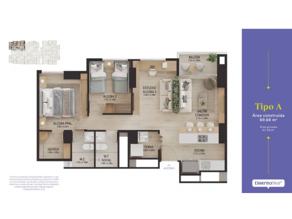 Venta apartamento en cesión de derechos Kosmos en Sabaneta — foto 5