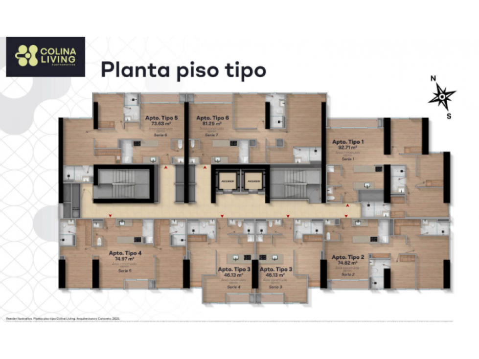 Apartaestudio en cesión de derechos proyecto Colina Living Bogotá — foto 3