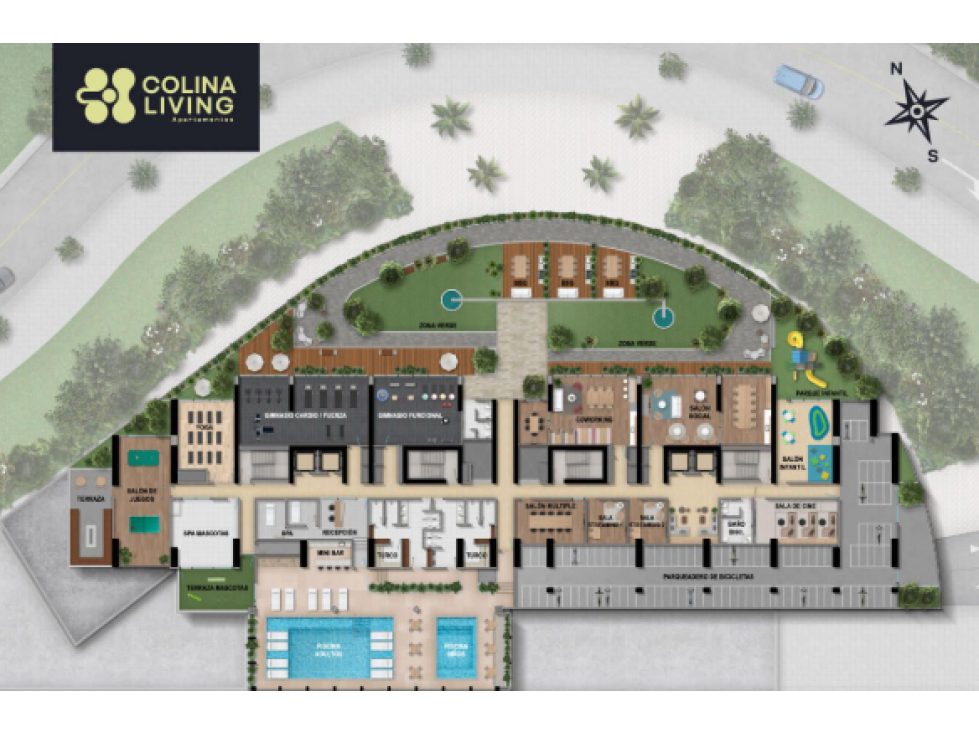 Apartaestudio en cesión de derechos proyecto Colina Living Bogotá — foto 4