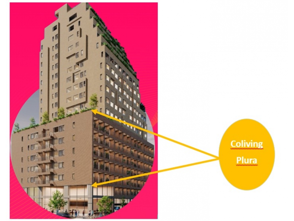 Apartaestudio en cesión de derechos proyecto EIX 76 - 23 en Bogotá