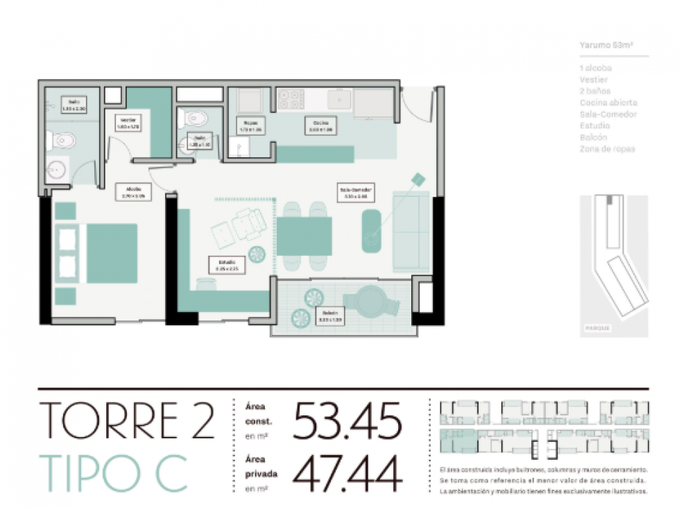 Venta apartaestudio en cesión de derechos Yarumo Barro Blanco Rionegro — foto 3