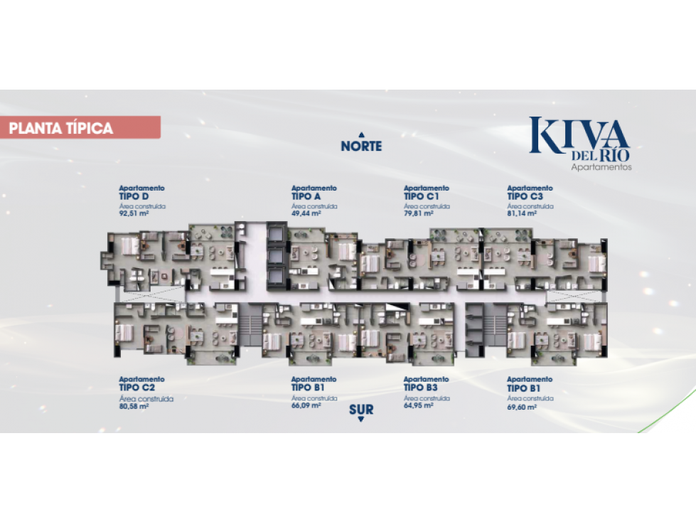 Apartamento en cesión de derechos Kiva del Rio Medellín - 2
