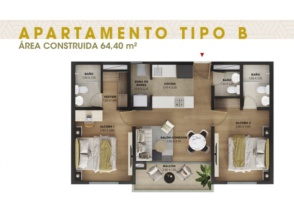 Apartamento en cesión de derechos Mistral Serramonte en Bello - 5