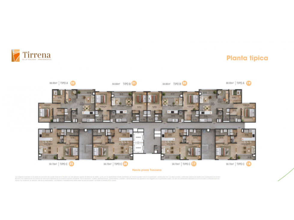 Apartamento en cesión de derechos Tirrena de la Toscana Sabaneta — foto 4