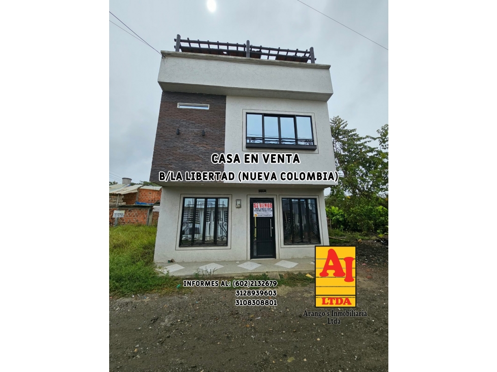 casa en venta en el barrio La Libertad (nueva Colombia)