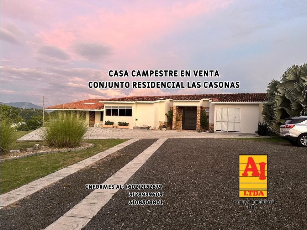 casa campestre para la venta conjunto las casonas - 1